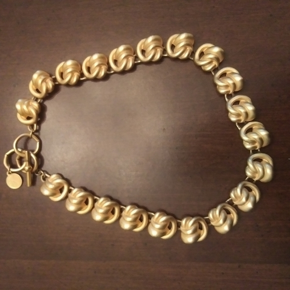 Anne Klein Jewelry - Anne Klein Love Knot Choker, Brushed Gold